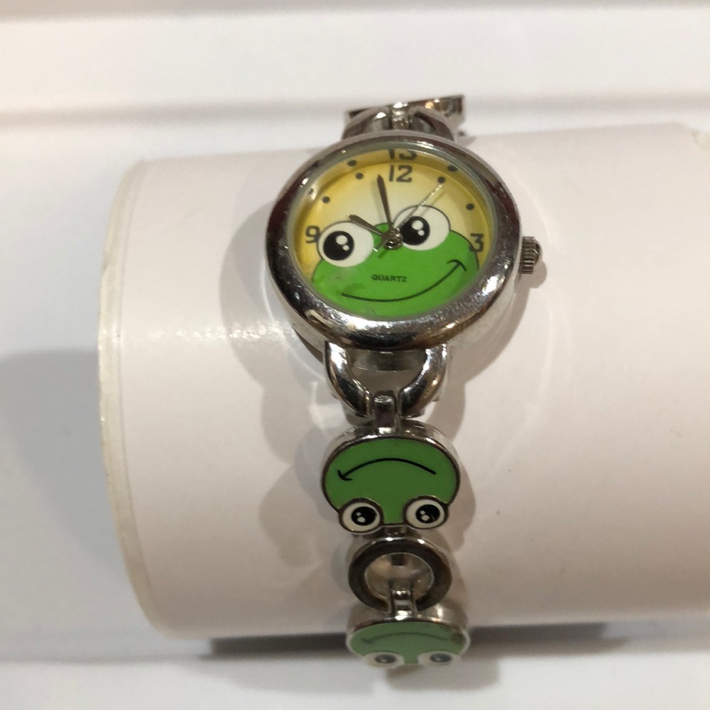 Frog Silver tone Frog Watch by Accutime - New